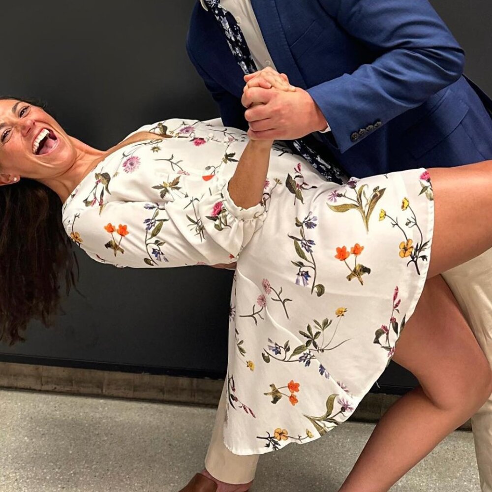 White Floral Oh My Love London Mini Dress M